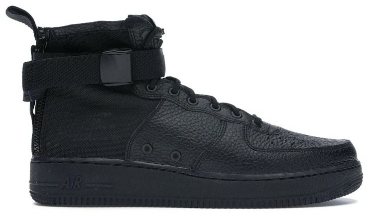 Nike SF Air Force 1 Mid Triple Black for Sale - Authenticity