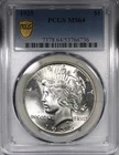 1935-P Peace Dollar PCGS MS64 Flashy White Coin $1