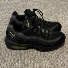 Nike Air Max 95 Retro Logo Low Top Suede Lace-Up Black/Volt CV1635-002