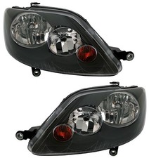 Für VW Golf Plus 2005-2008 Scheinwerfer Schwarz H7 / H7 LINKS + RECHTS