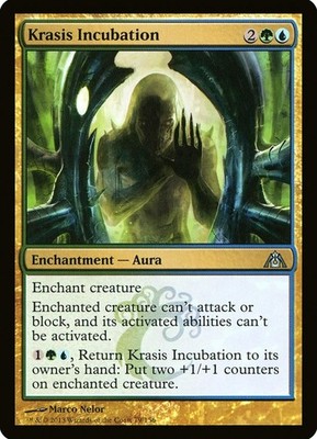 X 1 Krasis Incubation NM-M Dragon's Maze DGM 079 MTG Magic The Gathering