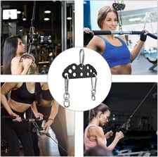 LAT Pull Down Bar Attachment for Cable Machine - Multi-Grip Fitness Spreader ...
