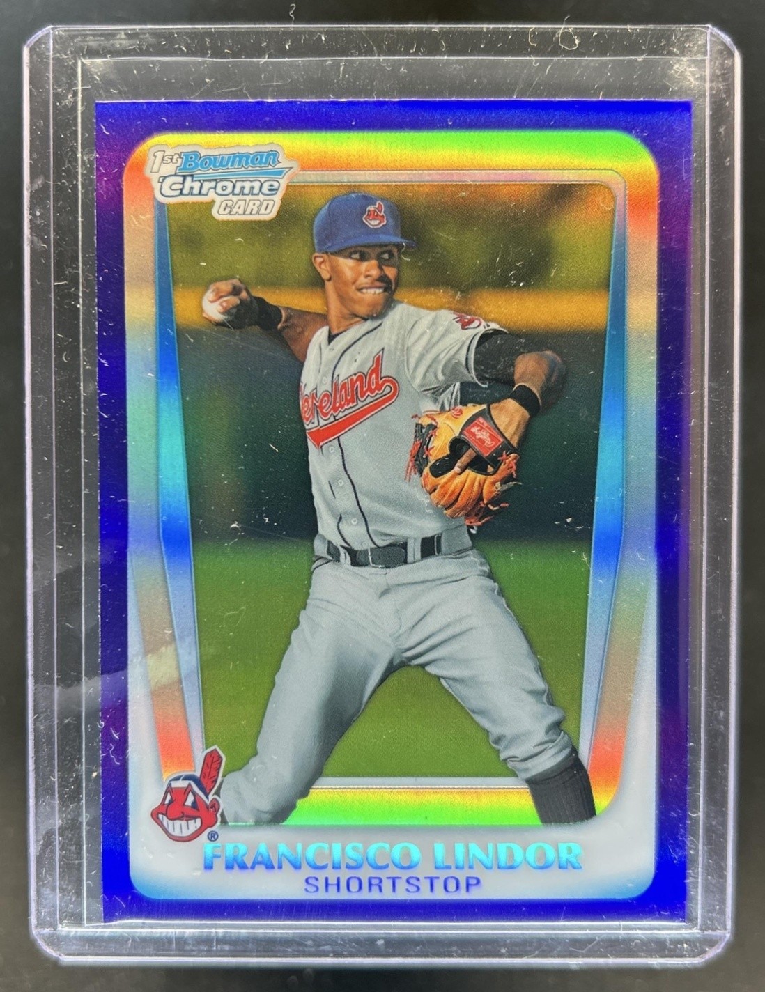 2011 Bowman Draft Picks & Francisco Lindor Chrome 1st Purple Refractor #BDPP53
