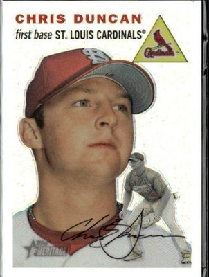 2003 Topps Heritage #THC9 Chris Duncan Chrome Refractors #/554