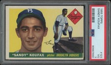 1955 Topps Baseball #123 Sandy Koufax Rookie PSA 3 (VG)