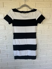 Forever 21 Black & White Stripe Bodycon Mini Dress | Tumblr Girl Grunge Size  S