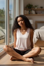 Alfani 2PCS Women Ultra Soft Modal Pink Black Pajama Tank Short Set. Size Med