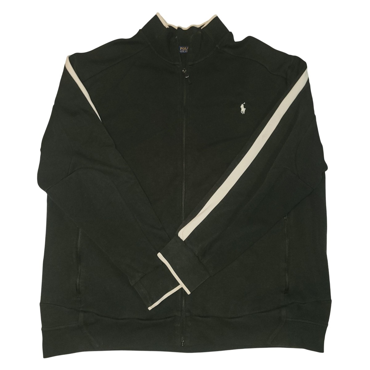 Ralph Lauren ジャケット Polo Ralph Lauren Jacket Mens 4XL Black Full Zip Stripe
