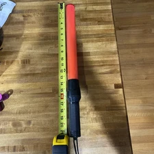 Traffic Control LED Light Wand Safety Security Lightup Baton Works Needs Battery