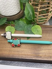 2 PC 5.7 Medium Point Retractable Black Ink Pen Set Silicone Book Themed B187