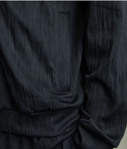 Reiss Men's AkselWave-Jacquard Zip-Through Jacket Navy Medium - NWT - RN114836 image 7