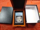 1986 United States 1 Ounce Silver Eagle (1st Year) - ANACS MS70 w/ Display Box