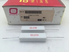 (25 pcs) TUW15J1R0 Ohmite, 15 Watt 1 Ohm 5%, Cement Filled, Ceramic Resistor