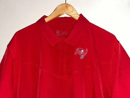 Nike Tampa Bay Buccaneers On-Field Sideline Lockup Polo Shirt UPD 40+ Mens M - Picture 2 of 12