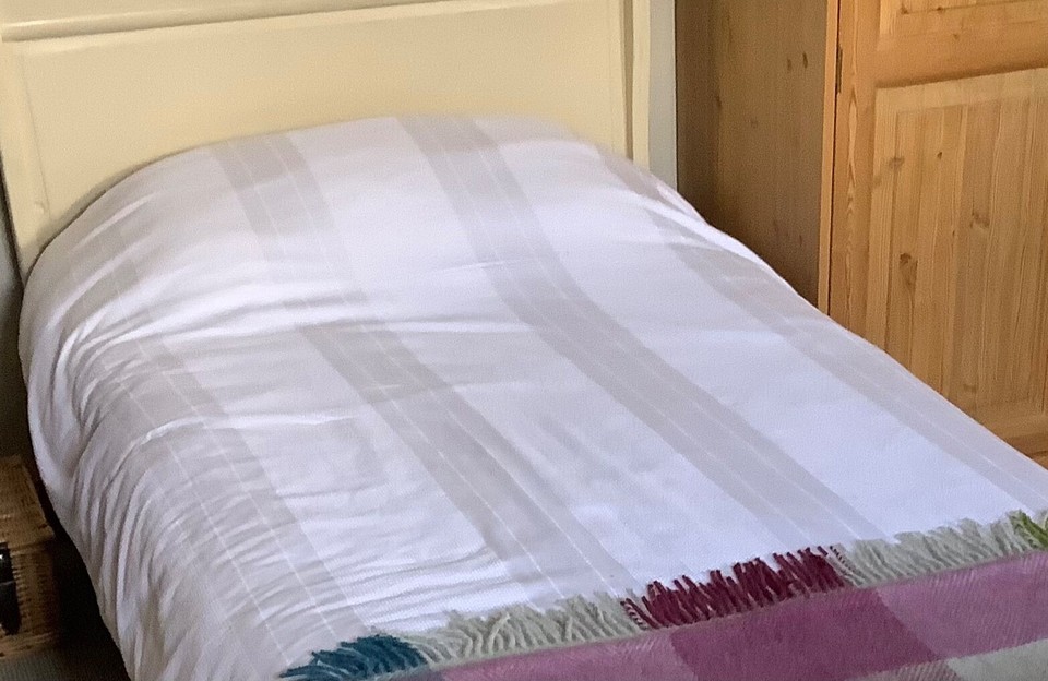 John Lewis Stripe Waffle Duvet Cover White single bed eBay