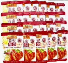 Lee Kum Kee Honey Garlic Marinade 2.1 oz (Pack of 24) ~Exp 11/2025