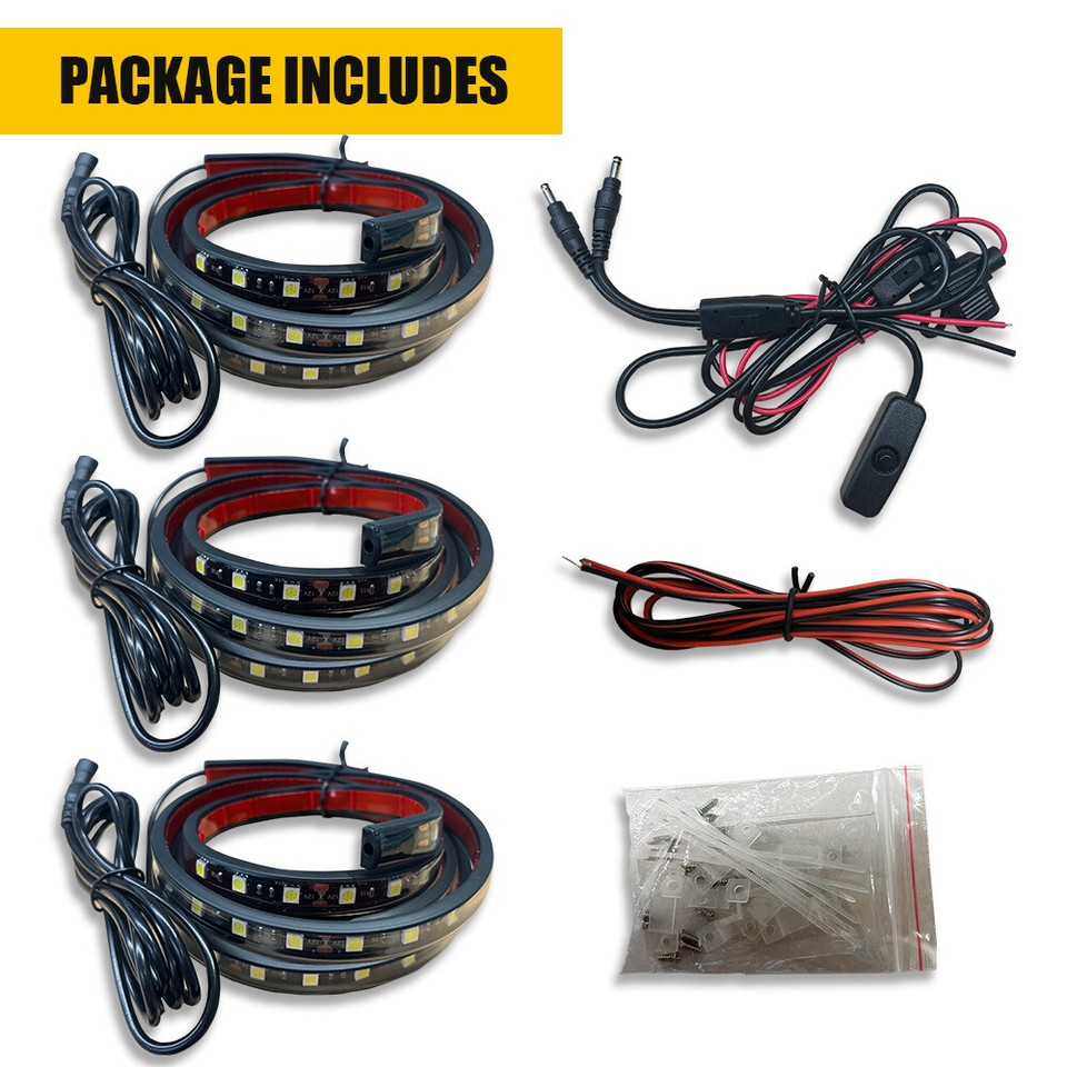 3X LED Strip Light For Awning RV Truck Bed Step Bar Side Door Light 60