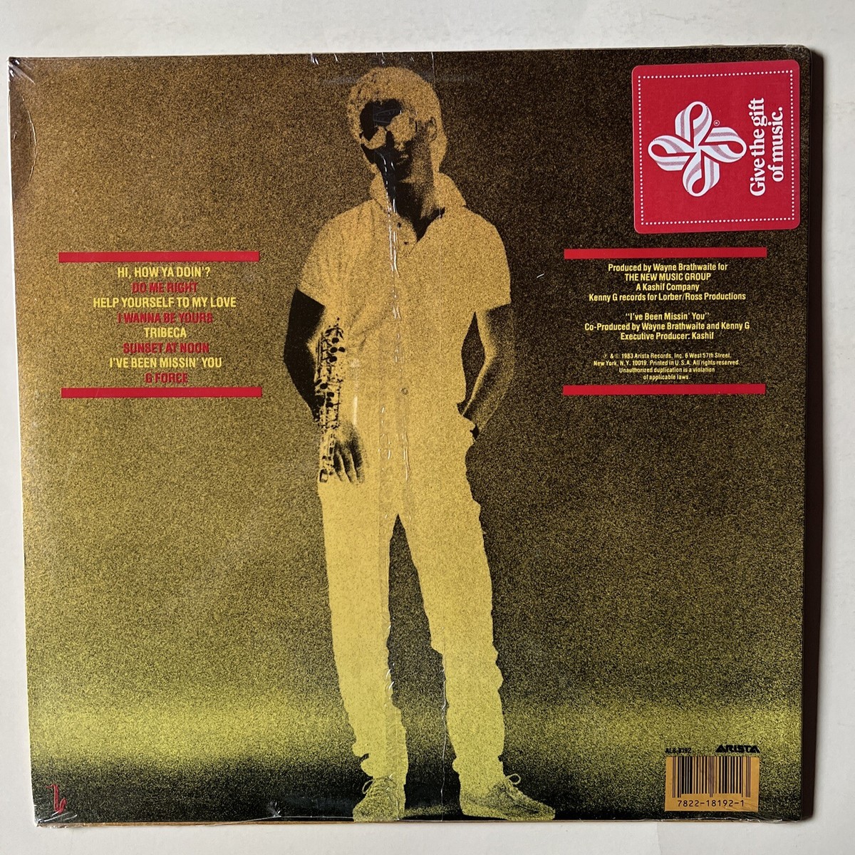KENNY G, G FORCE. Sealed. First Issue AL-8192. | eBay