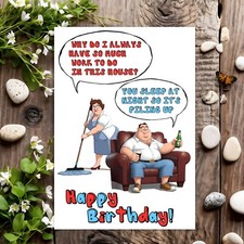Funny Birthday Card Rude Joke Humour for Her Him Male Female - Sleep At Night