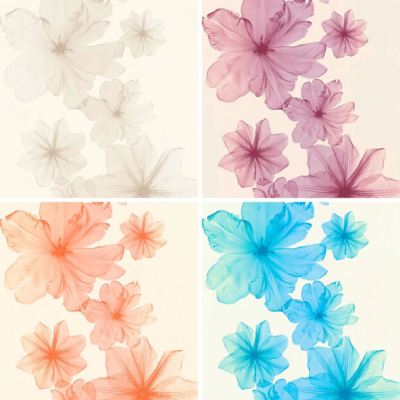 AS Creation Flower Bloom Muster Tapete Botanical Floral Streifen Strukturiert