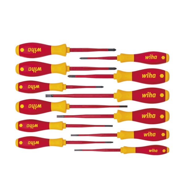 Wiha Schraubendreher Set Softfinish Electric Slimfix Gemischt 12-Tlg. 41003-image