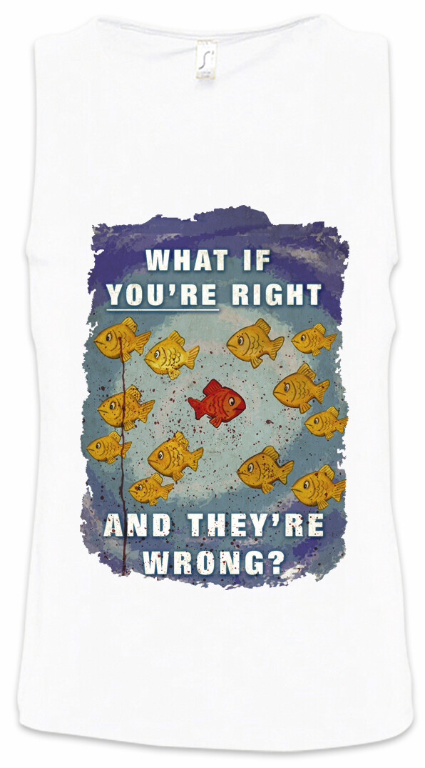 ALTRA Canotta uomo What If You're Right And They're Wrong poster film cult TV