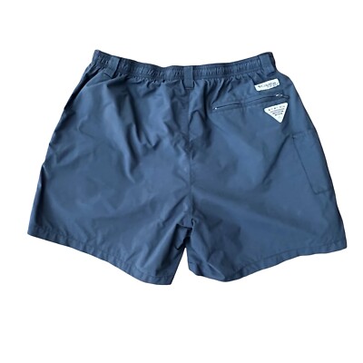 Columbia PFG Men's Blue Swim Trunks Omni-Shade Lined Fishing