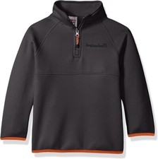 Avalanche Boys' Little Quarter Zip Fleece Pullover, Asphalt, S 4 