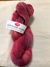 1 Skein DREAM Perfectly Posh Single Ply, Fingering, 100g 360 yds