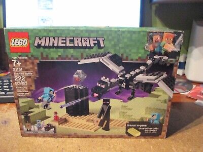 LEGO Minecraft The End Battle 21151 Ender Dragon Building Kit includes  Dragon (a