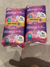 always platinum 2 Packs Size  1 New unopened  Big Pack 24