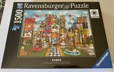Ravensburger Eames House of Cards Fantasy 1500 Piece Jigsaw Puzzle New & Sealed
