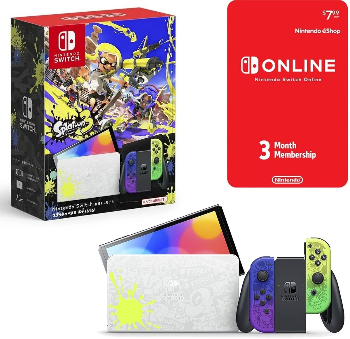 Nintendo Switch / ニンテンドースイッチ SPLATOON 3おまけ Amazon.com: RWD Nintendo Switch OLED Model Splatoon 3 SpecEd