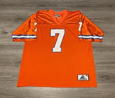 John Elway #7 Denver Broncos NFL Vintage 90s Apex One Orange Jersey Men's XL