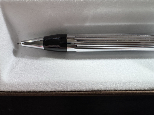 BRAND NEW VINTAGE (1996) CROSS METROPOLIS BLACK and CHROME PENCIL - Picture 3 of 3