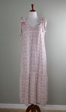 BANANA REPUBLIC Factory NWT $99 Bow Strap Chevron Midi Dress Size XL Petite