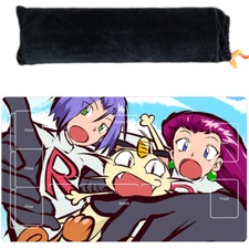 Meowth Jessie James Playmat TCG Card Game Play Mat Gaming Desk Mouse Pad _n72