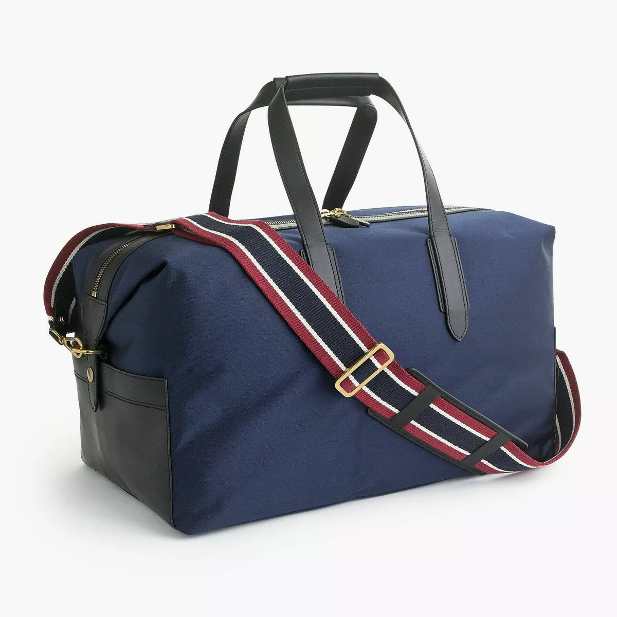 J.Crew Oar Stripe Nylon Weekender Bag, Navy, NWT!, See Pics!