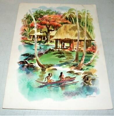 Vintage Matson Lines S S Matsonia Dinner Menu June 3 1959 to
