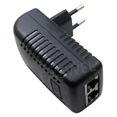 24V 0.5A POE Injector For IP Phones & Cameras - Wall Plug Power Supply Adapter