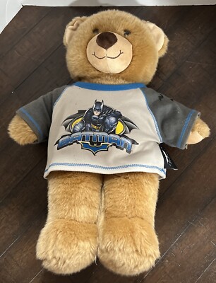 Build A Bear Bear With Bat Man T Shirt Clothes