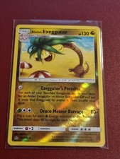 Pokemon Sun Moon Ultra Prism Alolan Exeggutor 95/156 Rare Reverse Holo TCG Card