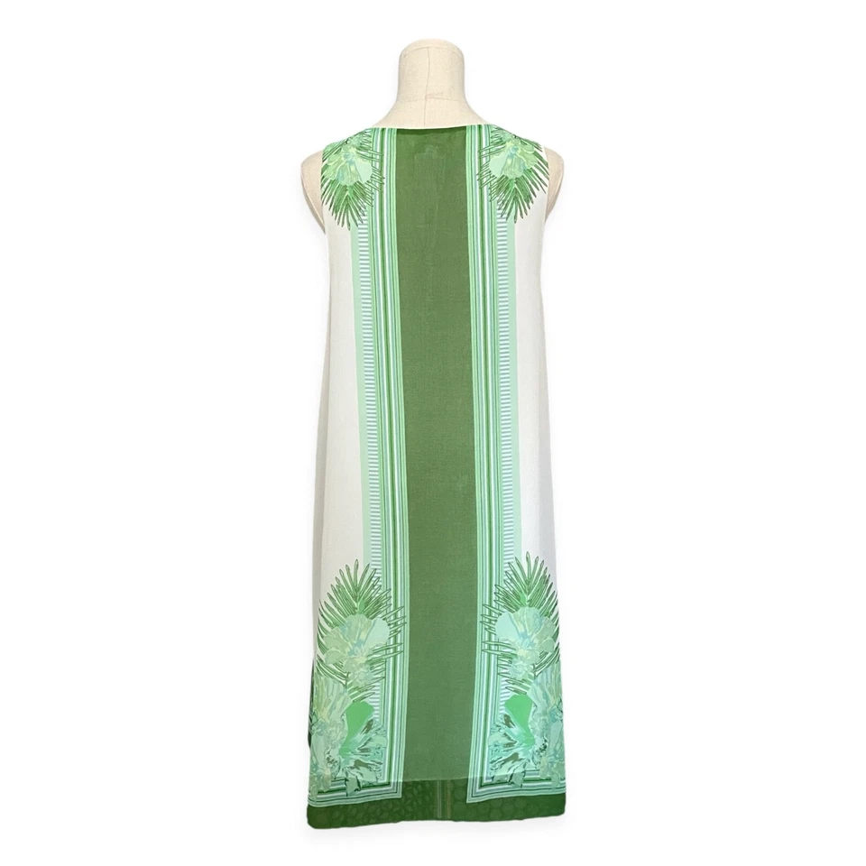 Vestido Max Studio Specialty Products MSSP Funda Tropical Midi Talla M Verde Palma Foto 2 de 4