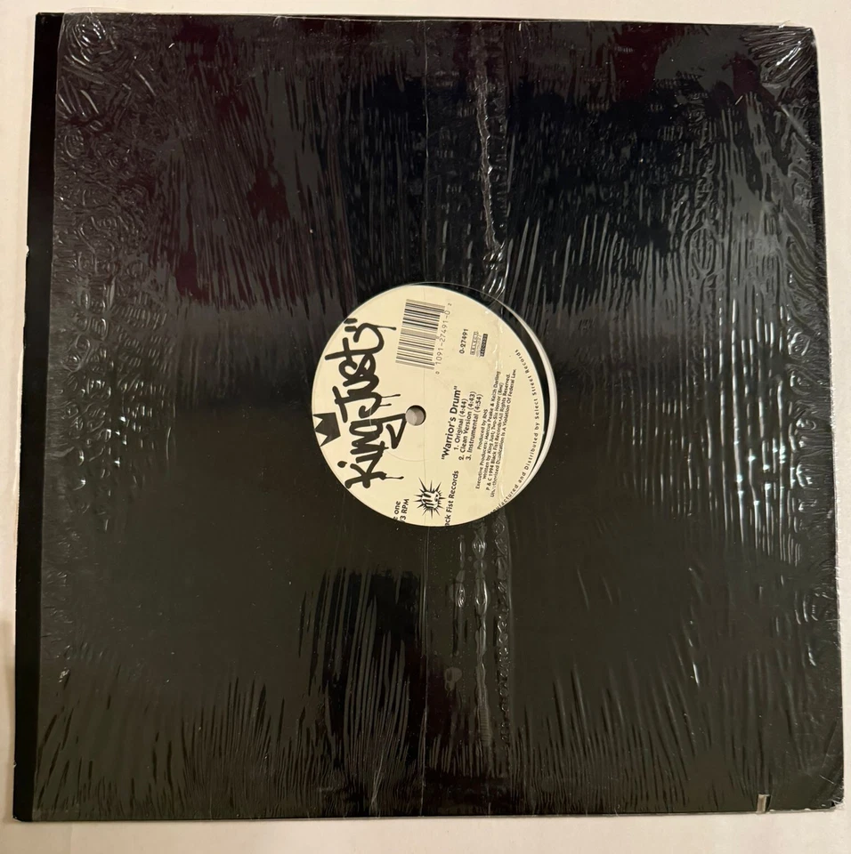KING JUST – WARRIOR'S DRUM / MOVE ON 'EM STOMP - VINYL EP BLACK - VG+ - A23 - Imagem 2 de 2