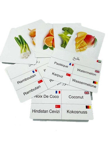 Fruits and vegetables Cards بطاقات الفواكة والخضار - Picture 2 of 3