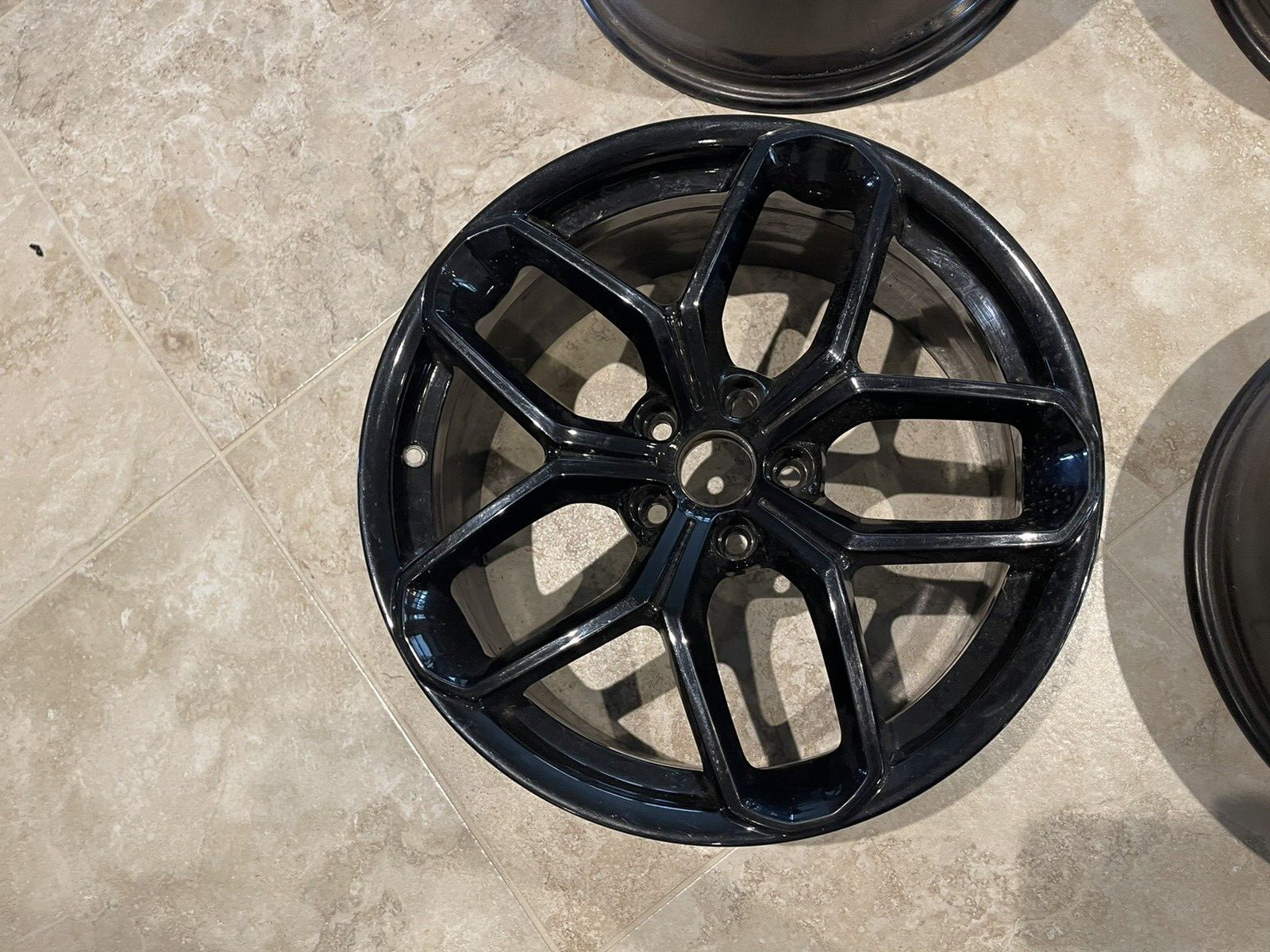LAMBORGHINI HURACAN OEM 19” WHEEL SET GLOSS BLACK 19x8.5 19x11  Great Condition