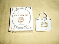 Tales of Honeysuckle Hill Fine Porcelain BAG  ORNAMENT Regency Fine Art. 