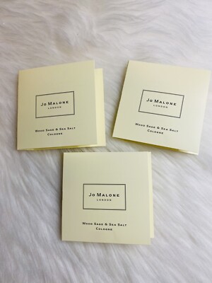 Jo Malone Wood Sage & Sea Salt Cologne Sample Spray .05oz, 1.5ml Each Lot 3 New