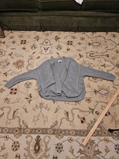 Universal Thread Goods Co. Women's L Cardigan Gray 60 Cotton Sweater Top