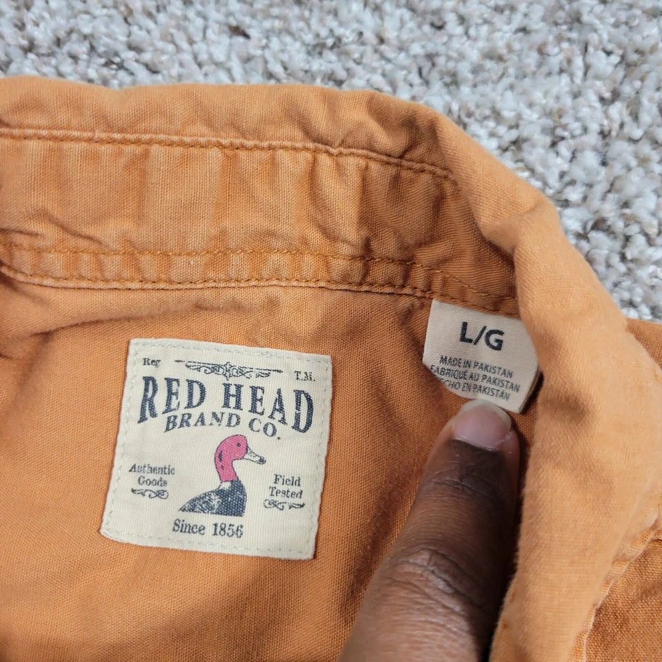 RedHead Shirt Mens Large Button Up Short Sleeve Hiking Hunting Camping Outdoors - Image 2 of 4